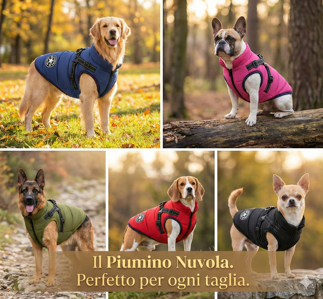 Il Piumino Nuvola - Un'avvolgente protezione che sfida il maltempo.